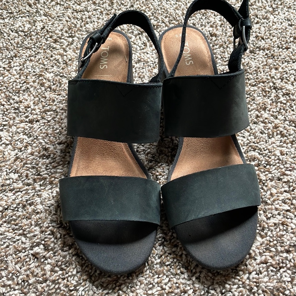 Toms block heel sandals